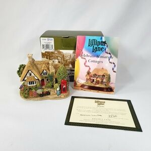 Lilliput Lane "Chatterbox Corner" L2333 Vintage 1999 Cottage House w/ Box & Deed